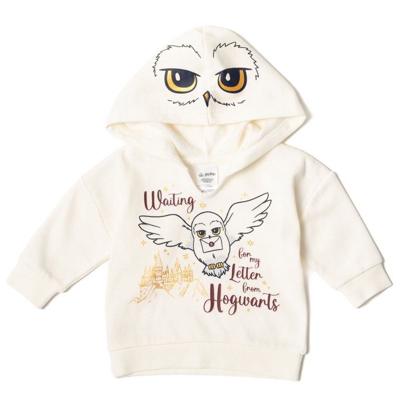 Harry Potter Baby Fleece Pullover Hoodie Bodysuit and Pants 3 Piece Outfit Set Newborn to Infant, 4 of 10