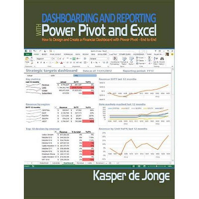 Dashboarding and Reporting with Power Pivot and Excel - by  Kasper De Jonge (Paperback)