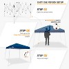 EAGLE PEAK Slant Leg Pop-up Canopy Tent Easy One Person Setup Instant Outdoor Beach Canopy Folding Portable Sports Shelter - 2 of 4