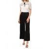 Women's Lucia Pleat Front Wide Leg Trousers - adelyn rae - 3 of 4