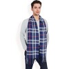 anna-Kaci Men's Classic Plaid Patterned Scarf with Fringed Edges Soft Lightweight Winter Accessory for Timeless Style - 3 of 4