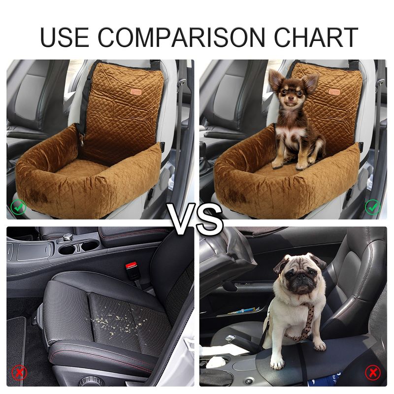 Unique Bargains Dog Car Booster Seat 1 Pc, 5 of 9