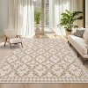 Washable Modern Pattern Rug, Non-Slip, Low Pile, Soft Carpet for Living Room, Bedroom, Indoor Use. - 2 of 4
