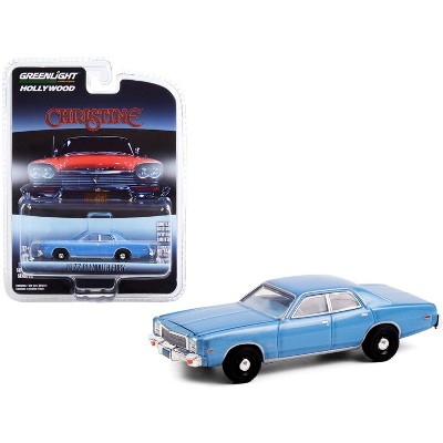 1977 Plymouth Fury Steel Blue (Detective Rudolph Junkins') "Christine" (1983) Movie 1/64 Diecast Model Car by Greenlight