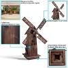 Sunnydaze Outdoor Wooden Dutch-Inspired Rustic Windmill Lawn and Garden Yard Decorative Statue - 34" - 2 of 4