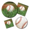 24ct Baseball Dessert Plates White - 3 of 3