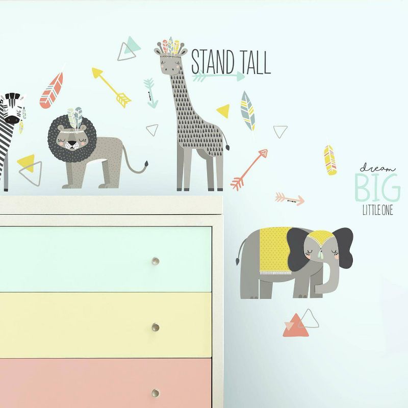 RoomMates Little Explorer Animal Peel and Stick Wall Decal, 3 of 4