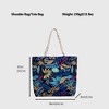 Anna-Kaci Women's Tropical Leaf Print Canvas Tote Bag - Large Capacity Casual Shoulder Bag - 4 of 4