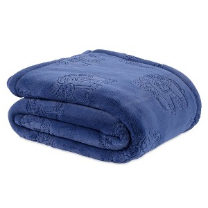 Cozy Elephant Throw Blanket Blue - Better Living