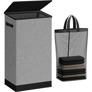 Generic Laundry Hamper with Lid 100L Large & Tall Collapsible Laundry Basket - 1 of 4