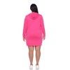 Women's Plus Size Hoodie Sweatshirt Dress - White Mark - 4 of 4