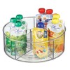 iDESIGN Recycled Plastic Divided Lazy Susan Turntable Organizer Clear: 12" Kitchen Storage, Hand Wash, 0.75 lbs - 3 of 4