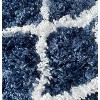 Home Mart Goods Navy Blue 2 Piece Trellis Plush Thick Soft Cozy Microfiber Bath Mat Set - 4 of 4