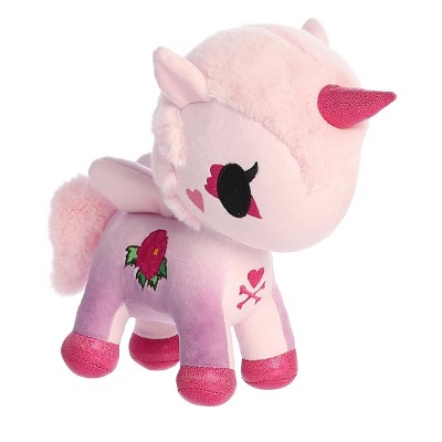 Aurora Small Flower Power Peony Unicorno tokidoki Enchanting Stuffed Animal Pink 7.5"