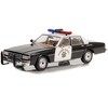 1989 Chevrolet Caprice Police Black and White "California Hwy Patrol" "Artisan Collection" 1/18 Diecast Model Car by Greenlight - image 2 of 3