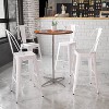 Flash Furniture Lars 30'' Round Wood Cocktail Table with 30'' and 42'' Columns - Set of 5 - 4 of 4