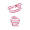Hudson Baby Infant Girl Cotton Headband and Scratch Mitten Set, Doodle, 0-6 Months - 3 of 4