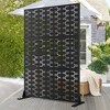PexFix Outdoor Metal Privacy Screen Garden Fence in Bricks Pattern - 2 of 4
