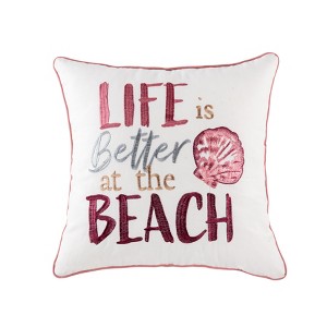C&F Home Better At The Beach Pillow - 1 of 4