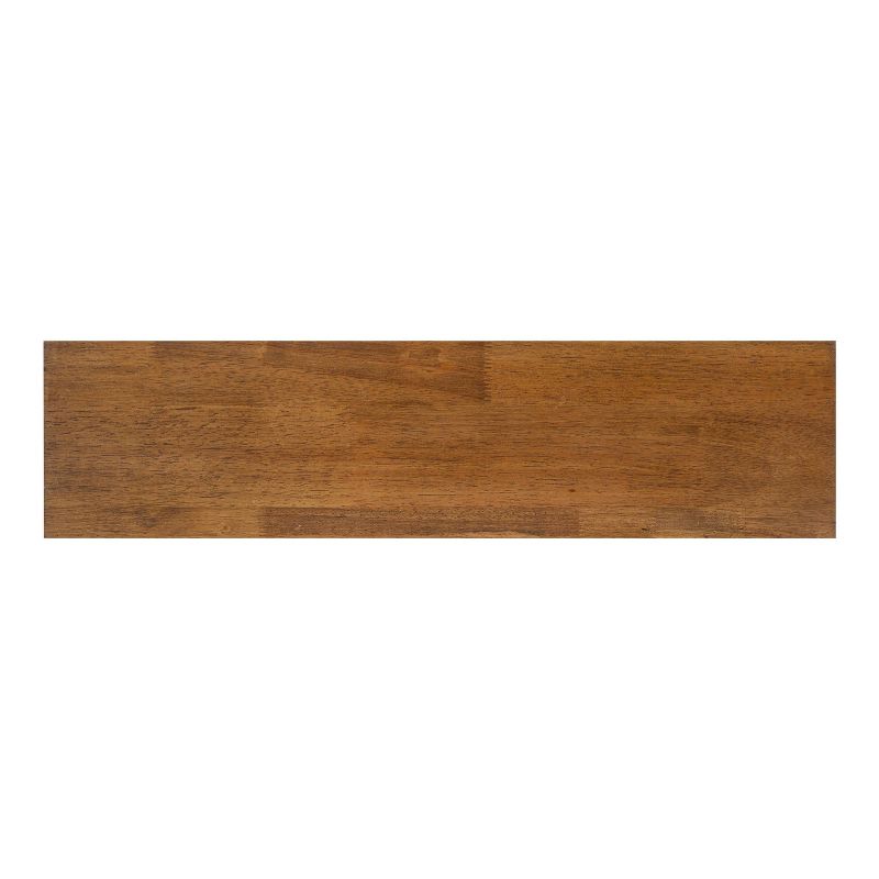 24&#34; x 15&#34; Oddell Wood Wall Shelf with Hooks Rustic Brown - Kate &#38; Laurel All Things Decor, 5 of 12