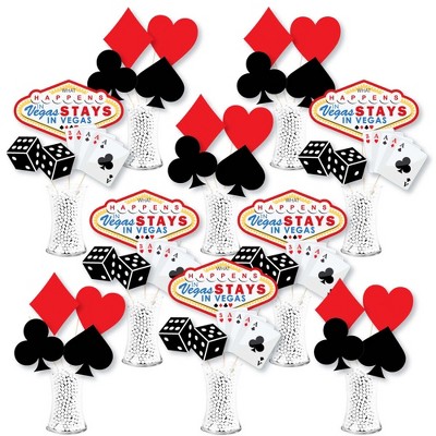 Big Dot of Happiness Las Vegas - Casino Party Centerpiece Sticks - Showstopper Table Toppers - 35 Pieces