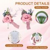 Unique Bargains Satin Romantic Durable Elegant Rose Corsage and Boutonnieres Set 2 Pcs - 3 of 4