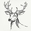 20"x20" Winter Morning Stag Decorative Throw Pillow Black - Eddie Bauer: Cotton Canvas, Indoor Couch Accent, OEKO-TEX Certified - 2 of 4