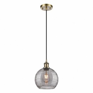 Ballston - 1 Light Athens Deco Swirl Mini Pendant In IndustrialStyle-10 Inches Tall and 8 Inches Wide - 1 of 1