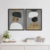 Ink+Ivy (Set of 2) 19.5"x25.5" Neutral Stones Figural Framed Canvas Wall Art Set: Contemporary Style, Polystyrene Frame, Vertical Orientation - 2 of 4