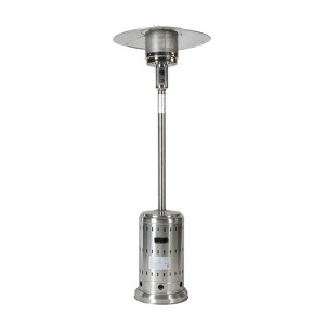 Gulches 48,000 BTU Outdoor Propane Patio Heater - Stainless Steel Burner, Wheels & Cover, Triple Safety Protection, Commercial/Residential Use - 1 of 4