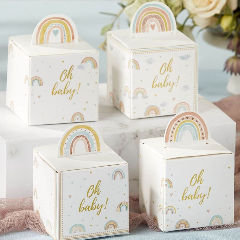 Kate Aspen Boho Rainbow Baby Favor Box (Set of 24) | 28608NA, 3 of 10