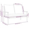 vidaXL Garden Sofa Bench Dark grey Solid acacia wood 47.2 in long - 4 of 4