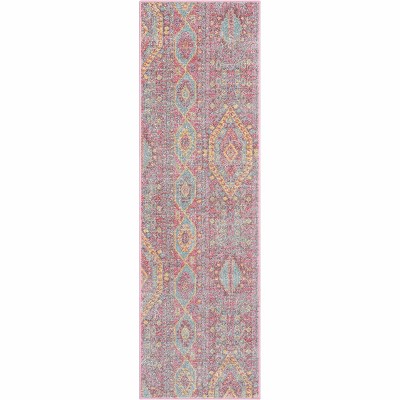 Well Woven Ollie Vintage Diamond Stripes Pattern Area Rug
