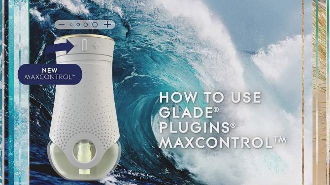 Glade PlugIns Scented Oil Air Freshener Refill - Aqua Waves - 3.35oz/5pk, 2 of 15, play video