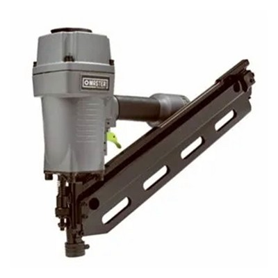 Master Mechanic Pneumatic 34 Degree Clipped Head Paper Collated Framing Nailer Tool with Anti Dry Fire Mechanism for Deck Work and Outdoor Projects