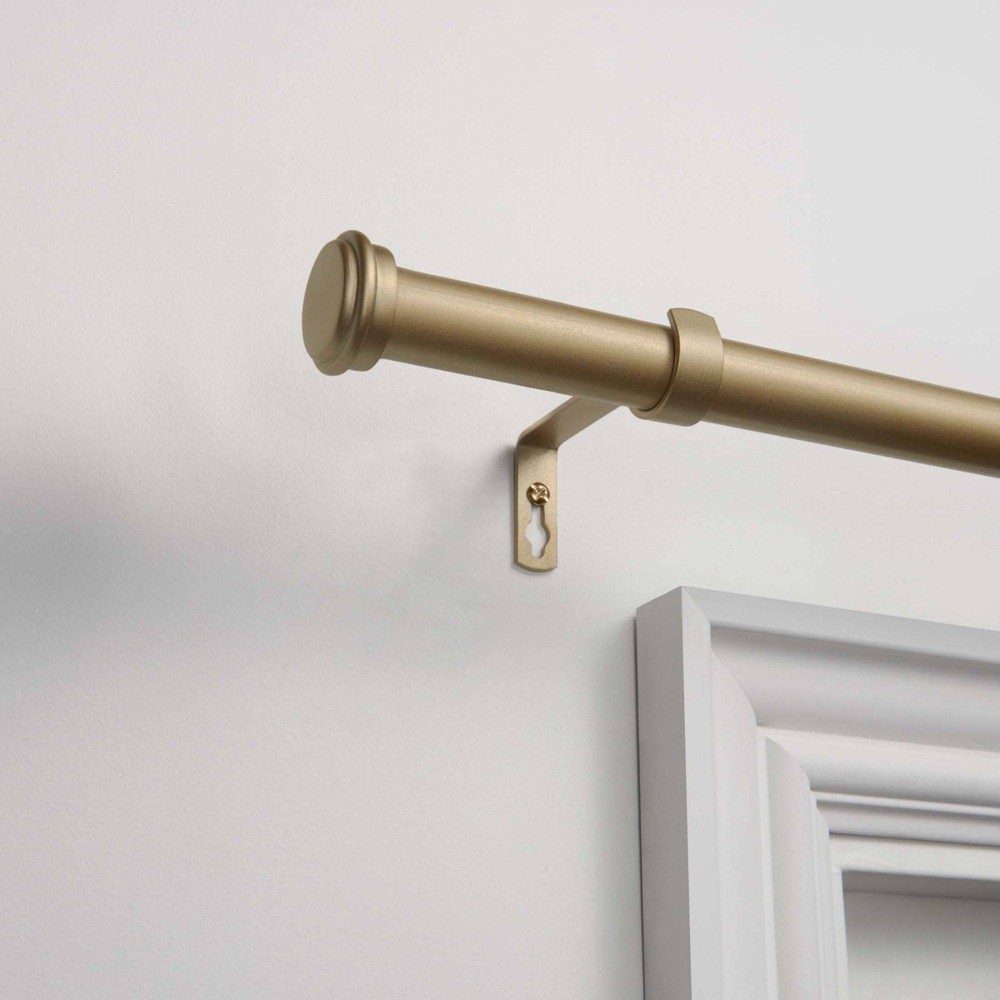 Exclusive Home 66"-120" Topper Curtain Rod - Gold