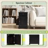 Okak Vintage Flip Top End Table with USB Ports, Side Table with Multifunctional Drawer and Cup Holders, Couch Table for Living Room - 4 of 4
