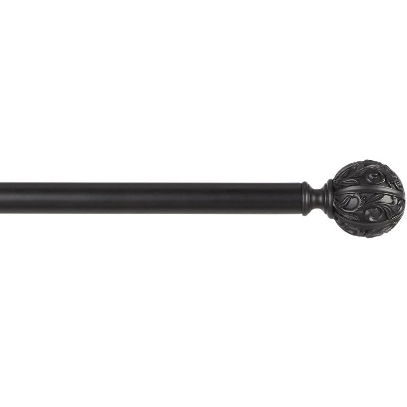Exclusive Home Vulcan 1" Curtain Rod and Finial Set, 3 of 4