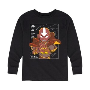 Boys' - Avatar: The Last Airbender - Avatar State Aang Long Sleeve Graphic T-Shirt - 1 of 4