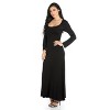24seven Comfort Apparel Womens Long Sleeve Maxi Dress - 2 of 4