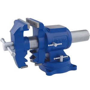 Irwin 5 in. Cast Iron Multi-Purpose Bench Vise 360 deg Swivel Base - 1 of 4
