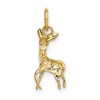 Black Bow Jewelry 14k Yellow Gold Tiny Deer Charm or Pendant, 8mm (5/16 inch) - 3 of 4