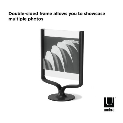 Classic Black Aluminum Floating 5x7 Tabletop Frame