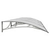 vidaXL Door Canopy Gray 137.8 in.x39.4 in. Polycarbonate - 4 of 4