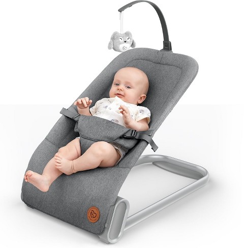 BabyBond Baby Bouncer Seat for Infants Gray