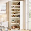 Tribesigns L-Shaped Bookshelf, 9 Tier Corner Bookcase, Large Wooden Corner Book Shelf with Open Shelf - 2 of 4
