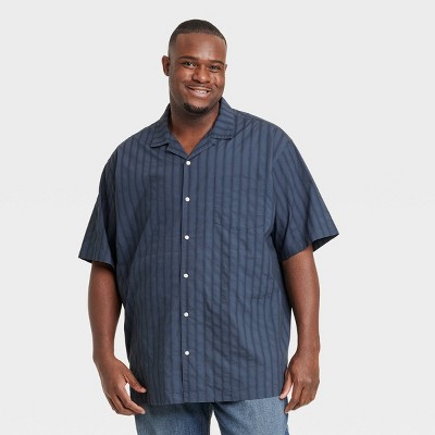 Men's Striped Short Sleeve Button-Down Shirt - Goodfellow & Co™