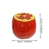 SEVOBAL Pomegranate Fruit Stool Side Table Home Decor Plant Stand Garden Indoor Outdoor Decoration Party Kid Gift Festival, Red, 13.8"*13.8"*12.2" - 3 of 4