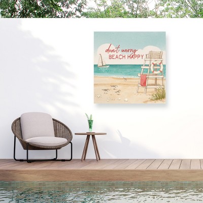 "Beach Time Iii" Outdoor Canvas