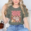 Simply Sage Market Women's Feeling Lucky Checkered Short Sleeve Graphic Tee - 2 of 3